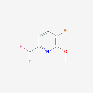 3-Bromo-6-(difluoromethyl)-2-methoxypyridine