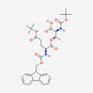 molecular formula C33H42N2O10 B13136375 Boc-Thr(1)-OH.Fmoc-Glu(OtBu)-(1) 