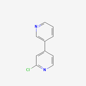 molecular formula C10H7ClN2 B13136398 2'-Chloro-3,4'-bipyridine 