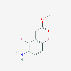 molecular formula C9H9F2NO2 B1313640 甲基2-(3-氨基-2,6-二氟苯基)乙酸酯 CAS No. 361336-80-3