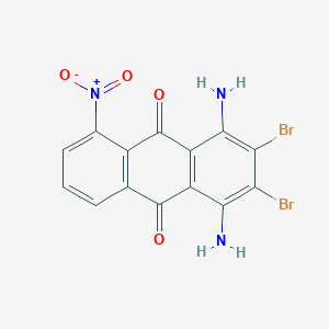 1,4-Diamino-2,3-dibromo-5-nitroanthracene-9,10-dione