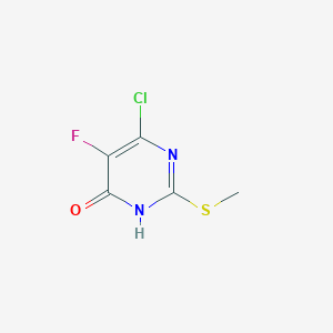 6-Chloro-5-fluoro-2-(methylthio)pyrimidin-4(3H)-one