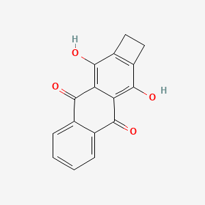 molecular formula C16H10O4 B13136436 3,10-Dihydroxy-1,2-dihydrocyclobuta[b]anthracene-4,9-dione CAS No. 89023-98-3