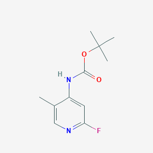 tert-Butyl (2-fluoro-5-methylpyridin-4-yl)carbamate