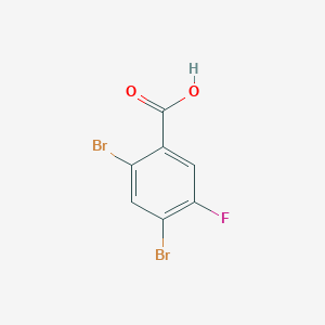 molecular formula C7H3Br2FO2 B1313647 2,4-二溴-5-氟苯甲酸 CAS No. 173410-26-9