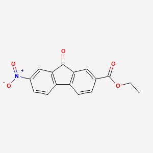 Ethyl 7-nitro-9-oxo-9h-fluorene-2-carboxylate