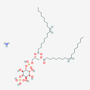 azane;[(2R)-3-[hydroxy-[(1R,2R,3R,4R,5S,6R)-2,3,4,6-tetrahydroxy-5-phosphonooxycyclohexyl]oxyphosphoryl]oxy-2-[(Z)-octadec-9-enoyl]oxypropyl] (Z)-octadec-9-enoate