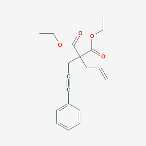 molecular formula C19H22O4 B131365 2-烯丙基-2-(3-苯基丙-2-炔-1-基)丙二酸二乙酯 CAS No. 143633-91-4