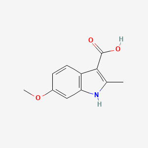 molecular formula C11H11NO3 B13136513 6-methoxy-2-methyl-1H-indole-3-carboxylic acid CAS No. 1260382-52-2