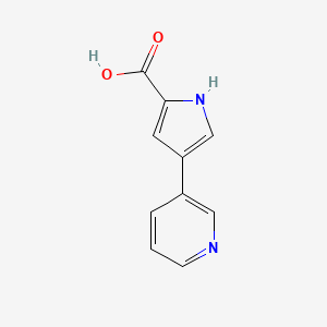 4-(Pyridin-3-yl)-1H-pyrrole-2-carboxylic acid