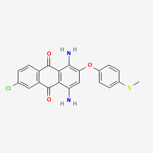 1,4-Diamino-6-chloro-2-[4-(methylsulfanyl)phenoxy]anthracene-9,10-dione