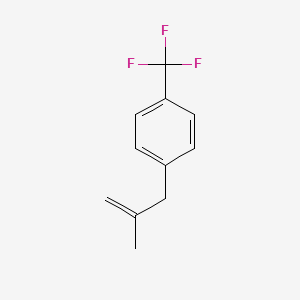 molecular formula C11H11F3 B1313656 2-Methyl-3-[(4-trifluoromethyl)phenyl]-1-propene CAS No. 53482-96-5
