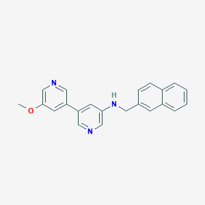 [3,3'-Bipyridin]-5-amine, 5'-methoxy-N-(2-naphthalenylmethyl)-