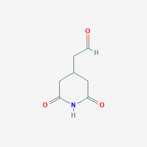 B131366 2-(2,6-Dioxopiperidin-4-yl)acetaldehyde CAS No. 2066-88-8