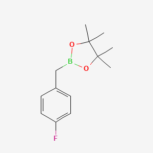 molecular formula C13H18BFO2 B1313668 2-(4-氟苄基)-4,4,5,5-四甲基-1,3,2-二氧杂硼环丁烷 CAS No. 243145-83-7