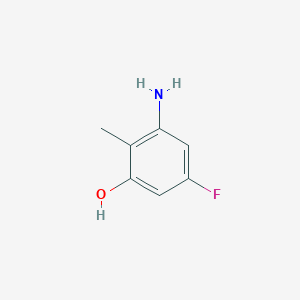 3-Amino-5-fluoro-2-methylphenol