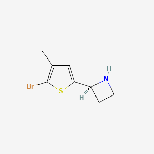 molecular formula C8H10BrNS B13136720 (S)-2-(5-Bromo-4-methylthiophen-2-yl)azetidine 