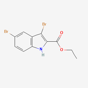 molecular formula C11H9Br2NO2 B1313683 3,5-二溴-1H-吲哚-2-羧酸乙酯 CAS No. 77185-78-5