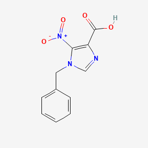 molecular formula C11H9N3O4 B1313687 1-苄基-5-硝基-1H-咪唑-4-羧酸 CAS No. 69195-96-6