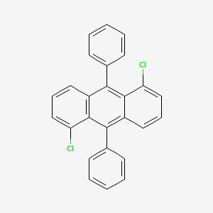 molecular formula C26H16Cl2 B13136875 1,5-Dichloro-9,10-diphenylanthracene CAS No. 80034-46-4