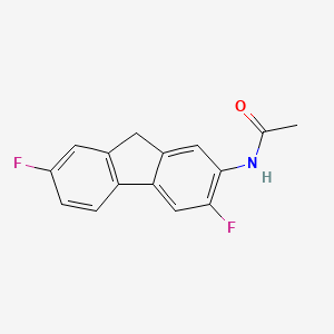 molecular formula C15H11F2NO B13136995 n-(3,7-Difluoro-9h-fluoren-2-yl)acetamide CAS No. 2823-83-8