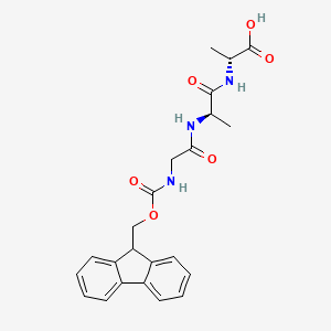 molecular formula C23H25N3O6 B13137001 Fmoc-Gly-D-Ala-D-Ala-OH 