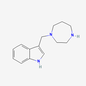 molecular formula C14H19N3 B13137006 3-((1,4-Diazepan-1-yl)methyl)-1H-indole 