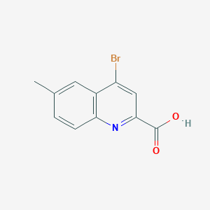 molecular formula C11H8BrNO2 B13137021 4-Bromo-6-methylquinoline-2-carboxylicacid 