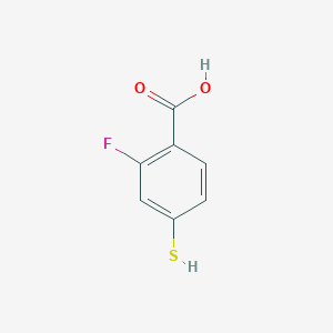 B1313705 2-Fluoro-4-mercaptobenzoic acid CAS No. 1026347-56-7