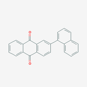 molecular formula C24H14O2 B13137073 2-(Naphthalen-1-yl)anthracene-9,10-dione CAS No. 877067-28-2