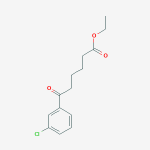 B1313711 Ethyl 6-(3-chlorophenyl)-6-oxohexanoate CAS No. 333355-35-4