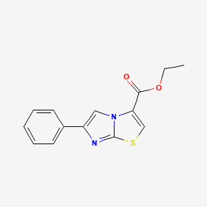 molecular formula C14H12N2O2S B1313713 6-苯基咪唑并[2,1-b][1,3]噻唑-3-羧酸乙酯 CAS No. 752244-05-6