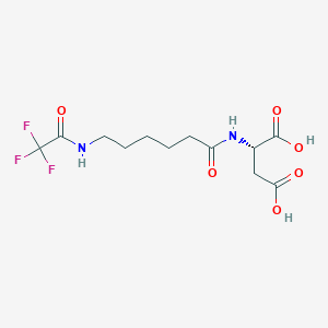 (S)-2-(6-(2,2,2-Trifluoroacetamido)hexanamido)succinicacid