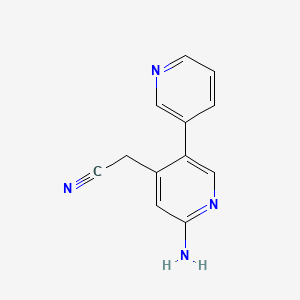 2-(2-Amino-5-pyridin-3-ylpyridin-4-yl)acetonitrile