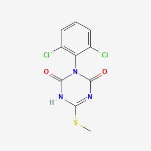 3-(2,6-Dichlorophenyl)-6-(methylthio)-1,3,5-triazine-2,4(1H,3H)-dione