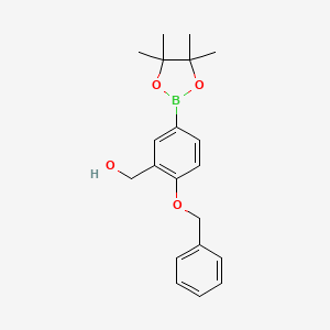 (2-(Benzyloxy)-5-(4,4,5,5-tetramethyl-1,3,2-dioxaborolan-2-yl)phenyl)methanol