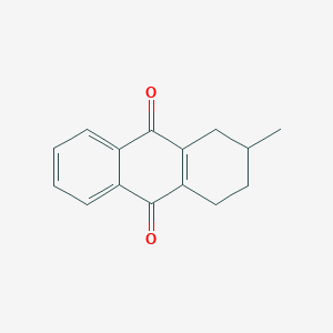 molecular formula C15H14O2 B13137228 2-Methyl-1,2,3,4-tetrahydroanthracene-9,10-dione CAS No. 29564-02-1