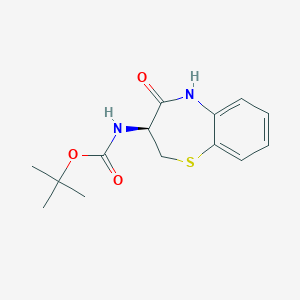 molecular formula C14H18N2O3S B1313726 3(S)-Boc-氨基-2,3-二氢-4-氧代-1,5-苯并噻吨 CAS No. 440634-11-7