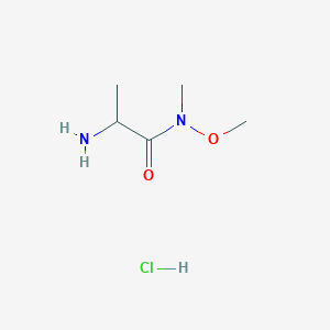 2-Amino-N-methoxy-N-methylpropanamidehydrochloride