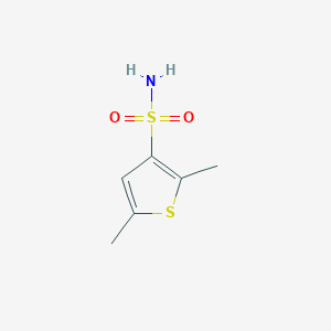 molecular formula C6H9NO2S2 B131373 2,5-二甲基噻吩-3-磺酰胺 CAS No. 140646-60-2