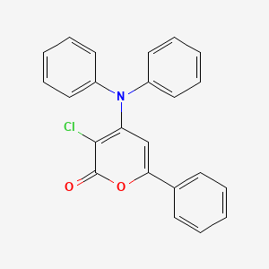 3-Chloro-4-(diphenylamino)-6-phenyl-2H-pyran-2-one