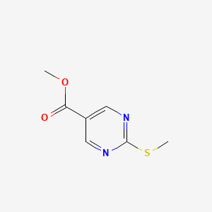 molecular formula C7H8N2O2S B1313733 2-(甲硫基)嘧啶-5-甲酸甲酯 CAS No. 38275-41-1