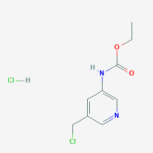 Ethyl (5-(chloromethyl)pyridin-3-yl)carbamate hydrochloride