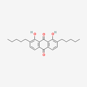 1,8-Dihydroxy-2,7-dipentylanthracene-9,10-dione