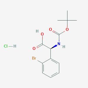 (S)-2-(2-Bromophenyl)-2-((tert-butoxycarbonyl)amino)acetic acid hydrochloride