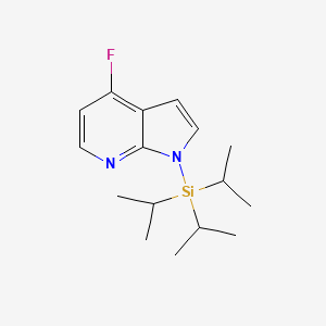 molecular formula C16H25FN2Si B1313755 4-氟-1-(三异丙基甲硅烷基)-7-氮杂吲哚 CAS No. 640735-25-7