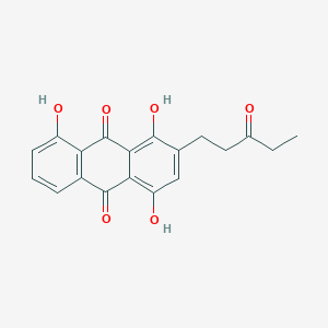 9,10-Anthracenedione, 1,4,8-trihydroxy-2-(3-oxopentyl)-