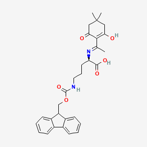 (R)-5-((((9H-Fluoren-9-yl)methoxy)carbonyl)amino)-2-((1-(4,4-dimethyl-2,6-dioxocyclohexylidene)ethyl)amino)pentanoic acid