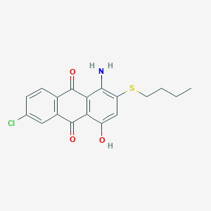 1-Amino-2-(butylsulfanyl)-6-chloro-4-hydroxyanthracene-9,10-dione