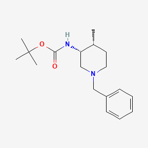 Carbamicacid,N-[(3R,4R)-4-methyl-1-(phenylmethyl)-3-piperidinyl]-,1,1-dimethylethylester,rel-